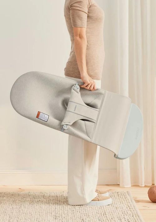 cumpără Leagăn pentru bebeluși BabyBjorn 006187A Bliss 3D jersey, Light Beige în Chișinău 