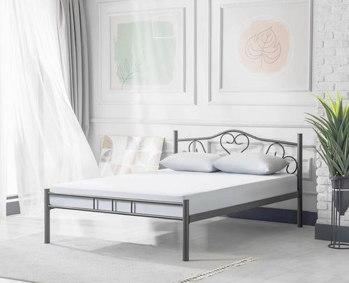 купить Кровать Evger K-50 180x200cm Grey (без матраса) в Кишинёве 