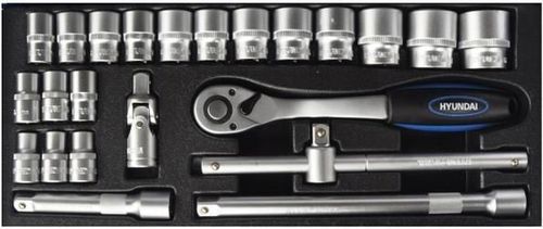 купить Набор ручных инструментов Hyundai HY-59672 Набор трубчатых ключей 1/2 (24 шт.) в Кишинёве 