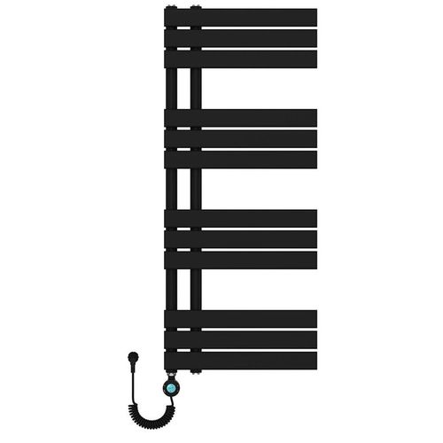 купить Полотенцесушитель Avonflow Nordic 500x1200 700W, сталь, правое подключение, черный мат в Кишинёве 