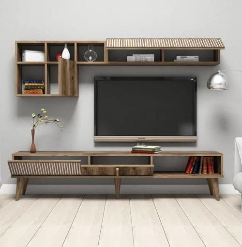 купить Стенка Trendy Milano, орех, 180x40x35 см (GTR000177) в Кишинёве 