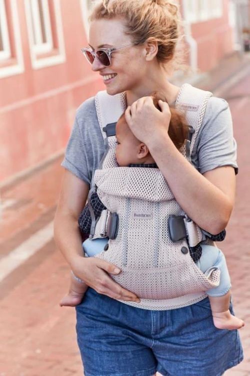 cumpără Marsupiu pentru copii BabyBjorn 098001E1 One Air Pearly Pink, 3D Mesh în Chișinău 
