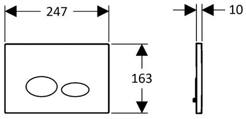 купить Кнопка смыва Creavit GP1001.00 white в Кишинёве 