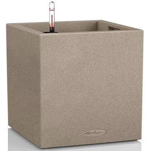 купить Цветочный горшок Lechuza Canto Stone 30 Low, Sandy Beige в Кишинёве 
