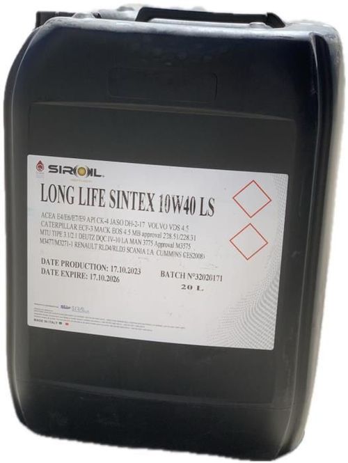 купить Масло Siroil 10W30 20l TRUCK LONG LIFE SINTEX LS (SIR20320) в Кишинёве 