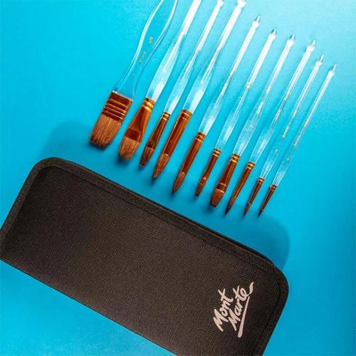 купить Набор для творчества Mont Marte BMHS0068 Set pensule acuarela in penar Signature, 11buc в Кишинёве 