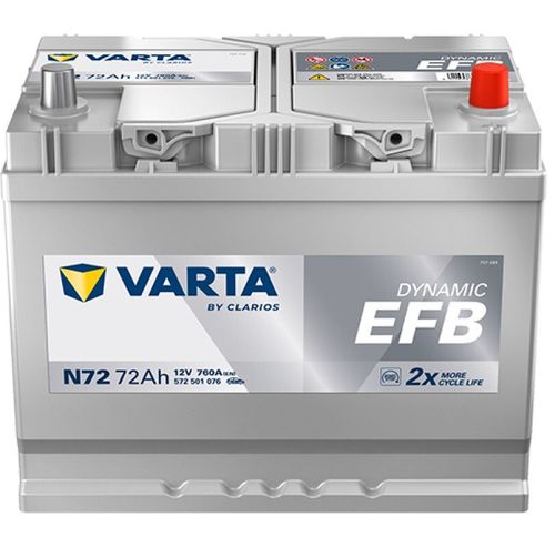 купить Автомобильный аккумулятор Varta 72AH 760A(JIS) клемы 0 (261x175x220) S4 026 EFB (572501076K262) в Кишинёве 