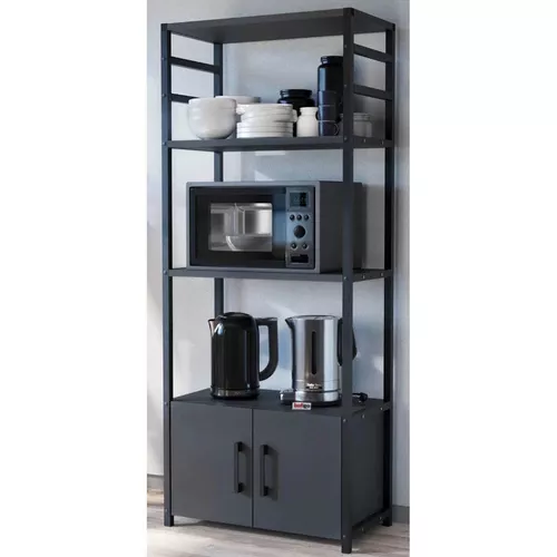 купить Этажерка Nex Home Многоярусный, для кухни, 4 ящика, 56x30x138 см, Антрацит (28-04-08) в Кишинёве 