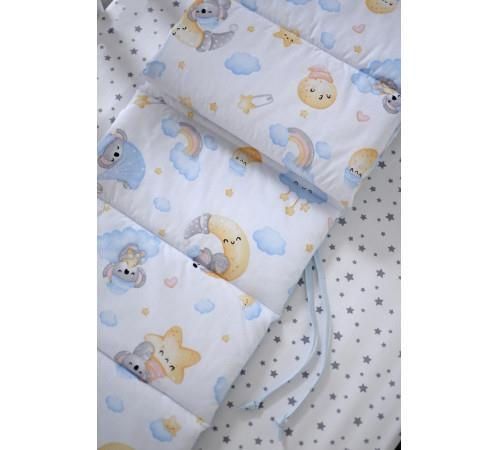 купить Детское постельное белье Veres 222.02.1 Sleepy Moon Blue-2 (6ед.) в Кишинёве 