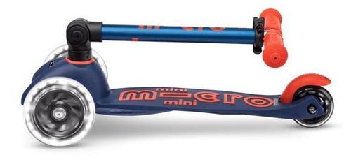cumpără Trotinetă Micro MMD196 Mini Deluxe Foldable LED Navy Blue în Chișinău 