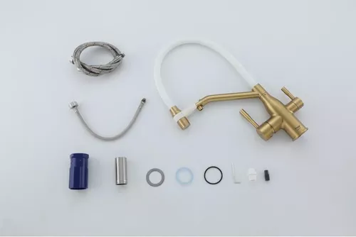 cumpără Bateria bucătărie Frap F 4397-3 (chiuveta plus flexibil) Alama GOLD în Chișinău 