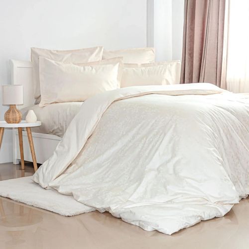 купить Домашний текстиль Relaxe Home 023306 Lenjerie de pat TEP Grace Jacquard (Euro) Milky в Кишинёве 