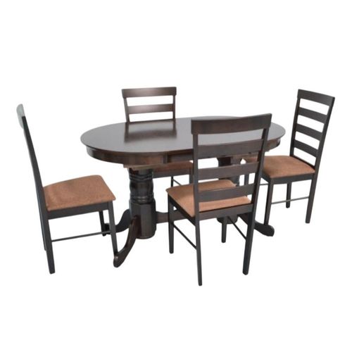 купить Комплект стол и стулья Evelin di Costacurta стол HV-31N Chocolate + 4 стула Gloria Chocolate/Brown в Кишинёве 