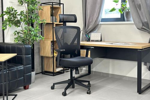 cumpără Fotoliu de birou Deco Orco-Plus Black P056A în Chișinău 