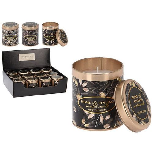 купить Свеча Promstore 48377 Свеча в банке металл 8x7cm Asia в Кишинёве 