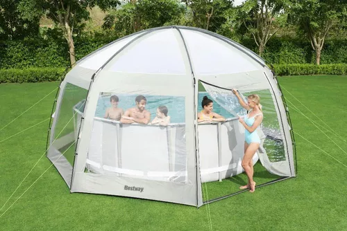 купить Аксессуар для бассейна Bestway 58612BW Cupolă rotundă pentru piscine, 600x600x295cm в Кишинёве 