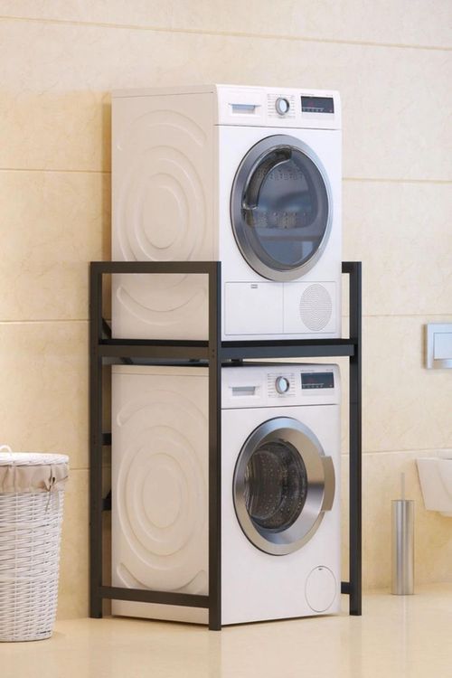 cumpără Accesoriu pentru baie Hanah Home C7 Black (стеллаж для стиральной машины) în Chișinău 