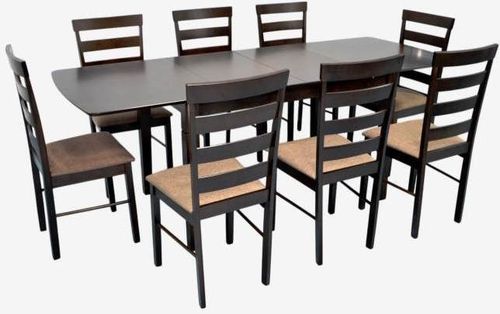 купить Комплект стол и стулья Evelin di Costacurta стол HV-27V Chocolate + 8 стульев Gloria Chocolate/Ekea12 (Dark Brown) в Кишинёве 