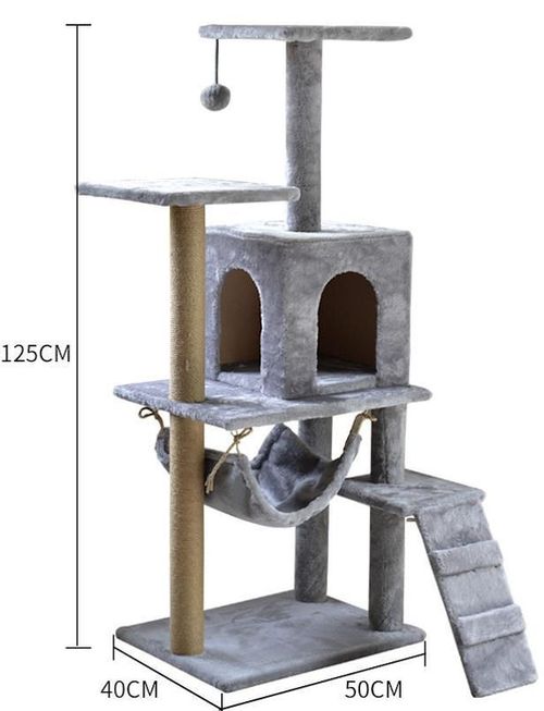 купить Игровой центр для кошек 4Life AT60 Когтеточка для кошек Grey в Кишинёве 