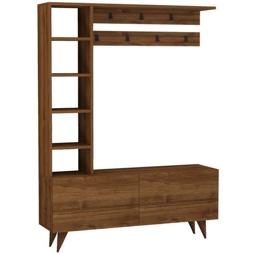 cumpără Mobilă pentru antreu Trendy Hale, Nuc, 120x162x32cm (GTR005921) în Chișinău 