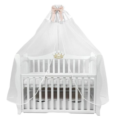 купить Кроватка PernaMea Baldachin Royal Roz (PM.101635/2) в Кишинёве 
