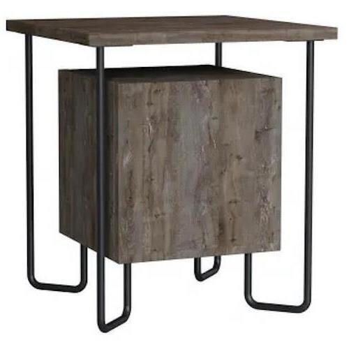 cumpără Noptieră Trendy Acres Nightstand, Cafea neagra, 40x45x40cm (GTR001515) în Chișinău 
