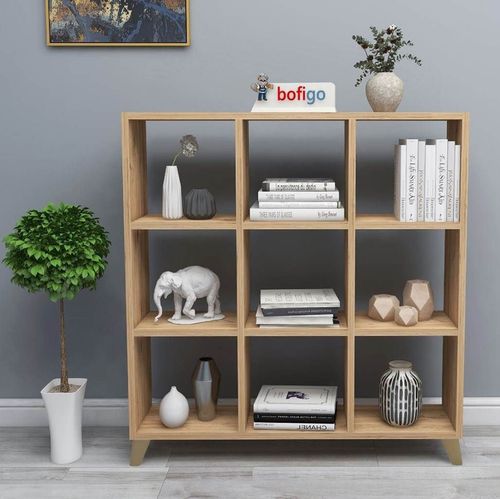 купить Офисный стеллаж Nex Home Квадрат, 88x19.7x100 см, Дуб (15-08-02) в Кишинёве 