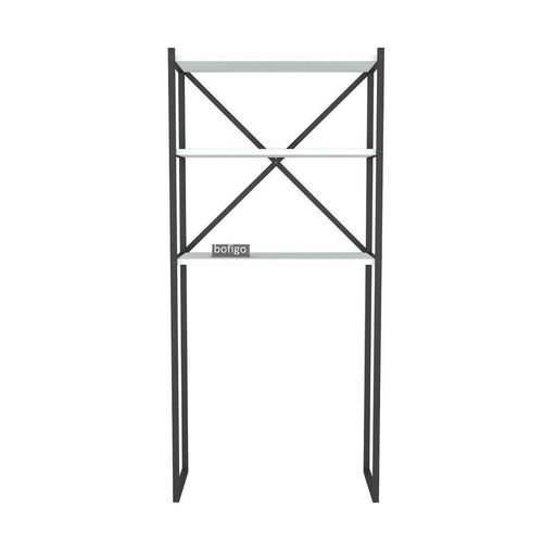 купить Этажерка Bofigo Для стиральной машины, металлический каркас, 66x34x160 см, Белый (13-03-01) в Кишинёве 