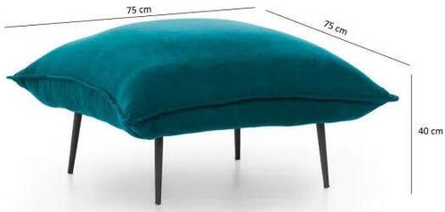 купить Пуф Trendy Tuffet Aspen Tuffet-Petrol Green GR124 (GTR002898) в Кишинёве 