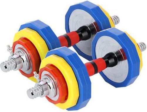 купить Гантель HMS 7441 Set gantere si bare 2x10kg SKC20 (17-59-116) в Кишинёве 