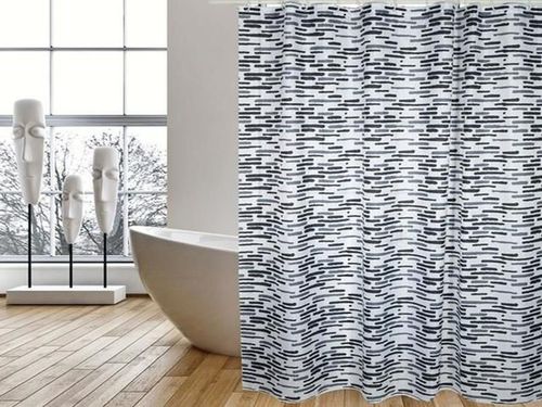 купить Занавеска для ванной MSV 40859 Loft 180x200cm Loft, полиэстер, разных цветов в Кишинёве 