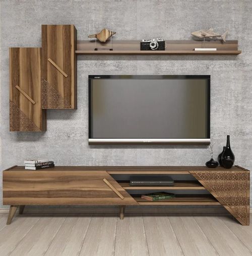 cumpără Set mobilă living Trendy Beril, Nuc 180x40x37cm în Chișinău 