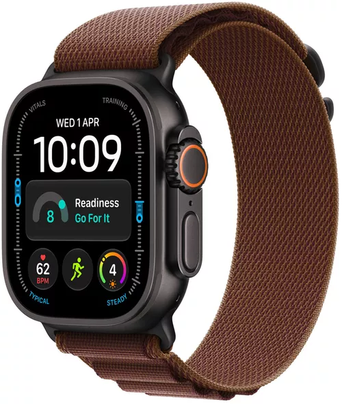 cumpără Ceas inteligent Apple Watch Ultra 4 GPS Cellular 49mm Black Titanium Case with Burgundy Alpine Loop L MJC24 în Chișinău 