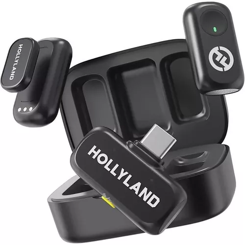 купить Микрофон Hollyland LARK A1 DUO USB-C (Black) в Кишинёве 