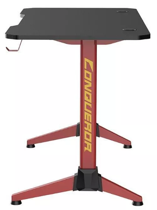 купить Стол компьютерный Lumi GMD03-1 Conqueror Gaming Desk with RGB Lighting, Black/Red в Кишинёве 