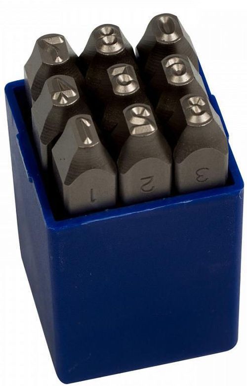 cumpără Set de tubulare, bite, duze King Tony 11409SQ08 набор ударных клейм 8 мм, цифры, 9 предметов în Chișinău 