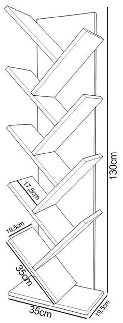 купить Офисный стеллаж Remaks Zikzak White в Кишинёве 