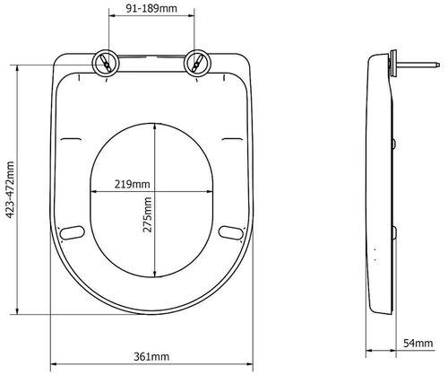 купить Сиденье для унитаза miscellaneous Capac Wc Duraplast Bemis Palermo Sc To White 2204sel000 в Кишинёве 