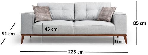 купить Диван Trendy Montana 91x85x223cm, extensibila (3 locuri) в Кишинёве 