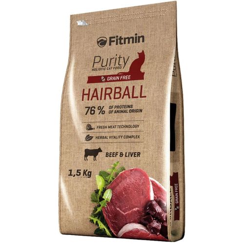 купить Корм для питомцев Fitmin Cat Purity Hairball 1.5kg в Кишинёве 