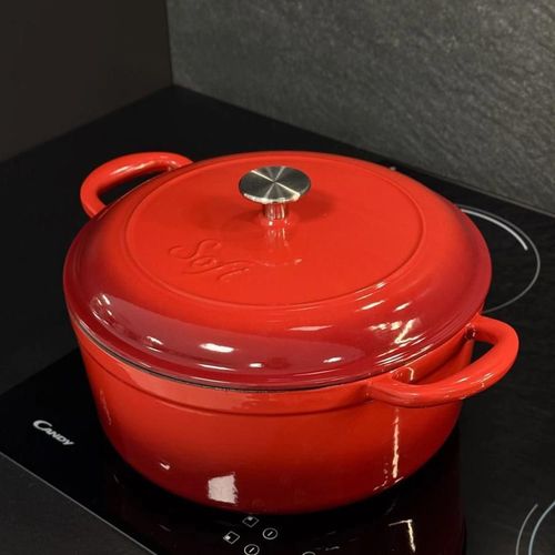 cumpără Cratiță Sote SFCR-28-R Cratiță din fontă emailată Sofi, Roșie, 28cm în Chișinău 