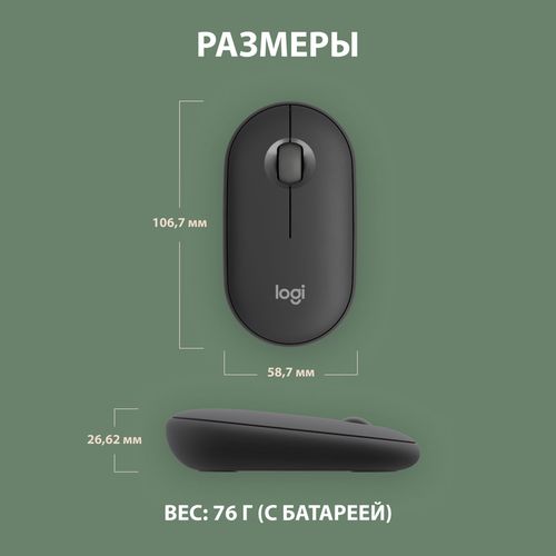 cumpără Mouse Logitech Pebble 2 M350s Graghite în Chișinău 