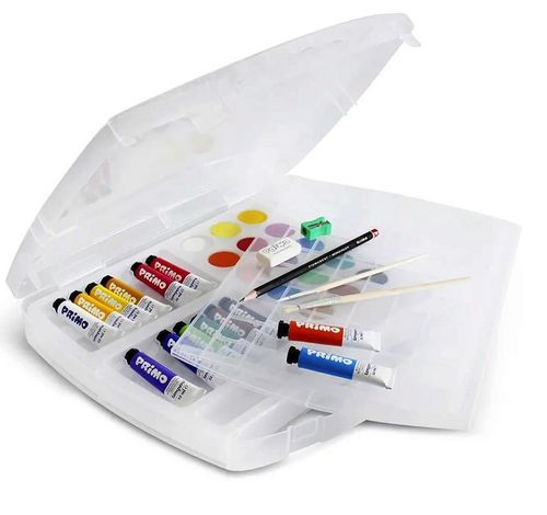 cumpără Set de creație Primo Crafts 272CS2P Fantasia: 14x12ml tuburi de vopsea pentru afișe, 15 acuarele, 1 pensulă, 1 creion, 1 radieră, 1 ascuțitor, 1 paletă de amestecare în Chișinău 