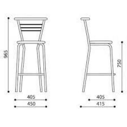 купить Барный стул Nowystyl Marco hoker chrome (BOX-2) (V-4) black в Кишинёве 