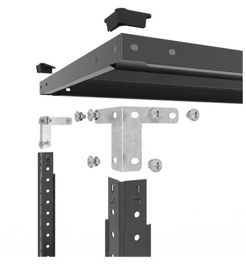 cumpără Raft de depozitare Nex Home Raft metalic Cronos 1800x1000x400 mm, 5 rafturi metal, antracit în Chișinău 