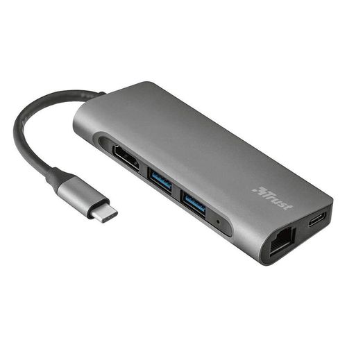 купить Trust Dalyx 7-in-1 USB-C Multiport Adapter, HDMI 1.4 (4K 30Hz), Network port with support for fast Gigabit Ethernet, USB-C, 2 x USB-A, SD, microSD, 57g в Кишинёве 