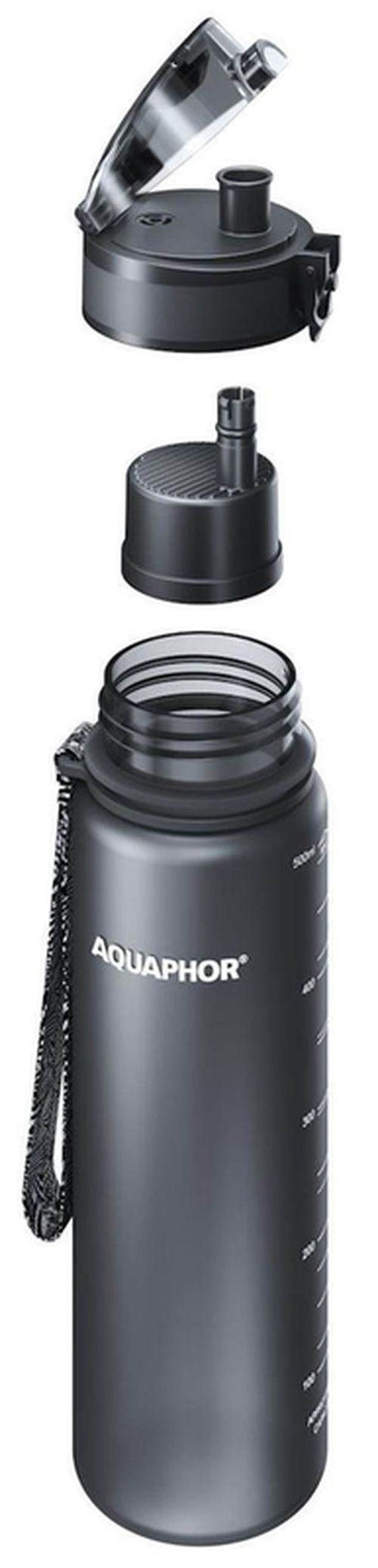 купить Бутылочка для воды Aquaphor 526603 City, 500ml (negru clasic) в Кишинёве 