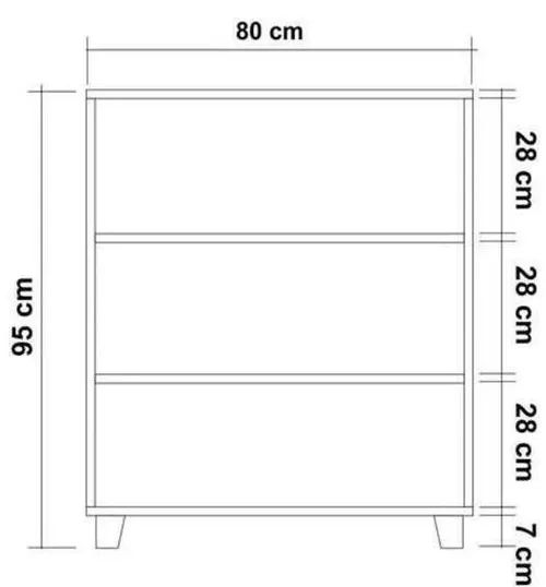 купить Комод Trendy Leva Gravis, Pinul Atlantic, 80x95x43cm (GTR005840) в Кишинёве 