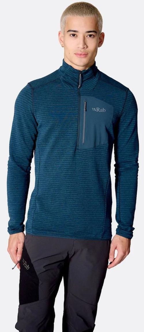 купить Одежда для спорта Rab Jacheta barbati Ascendor Light Pull-On Tempest Blue M (QFG-60-TMB-MED) в Кишинёве 