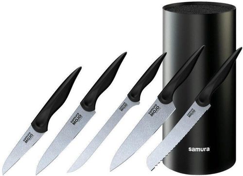 купить Набор ножей Samura MOJO, 6 cuțite + suport (SMJ-06B) в Кишинёве 